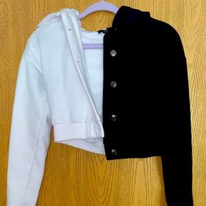 Color Block button up jacket